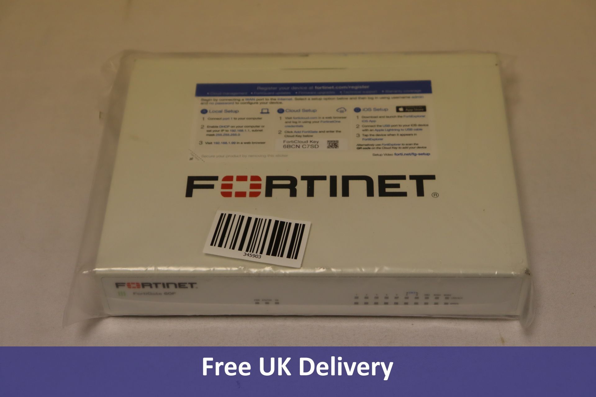 Fortinet FortiGate 60F Firewall. Not tested