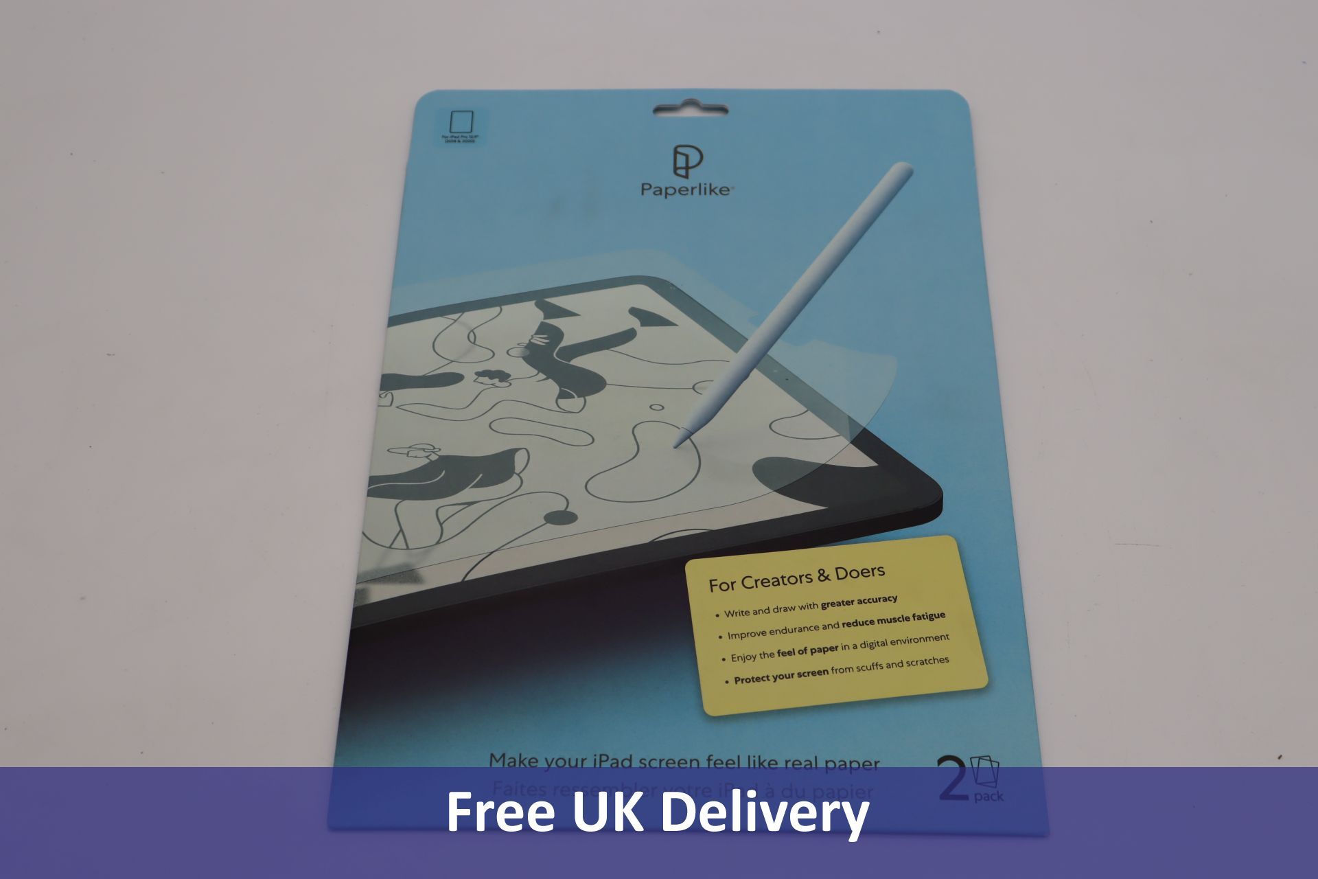 Ten Paperlike Matte Screen Protector 2-packs, for Drawing, Writing, and Note-taking. For iPad Pro 12