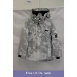 Dope Adept Snowboard Jacket, Grey Camouflage, Size M