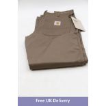 Carhartt Simple Trousers Relaxed Straight Fit, Brown, Size W31 L34
