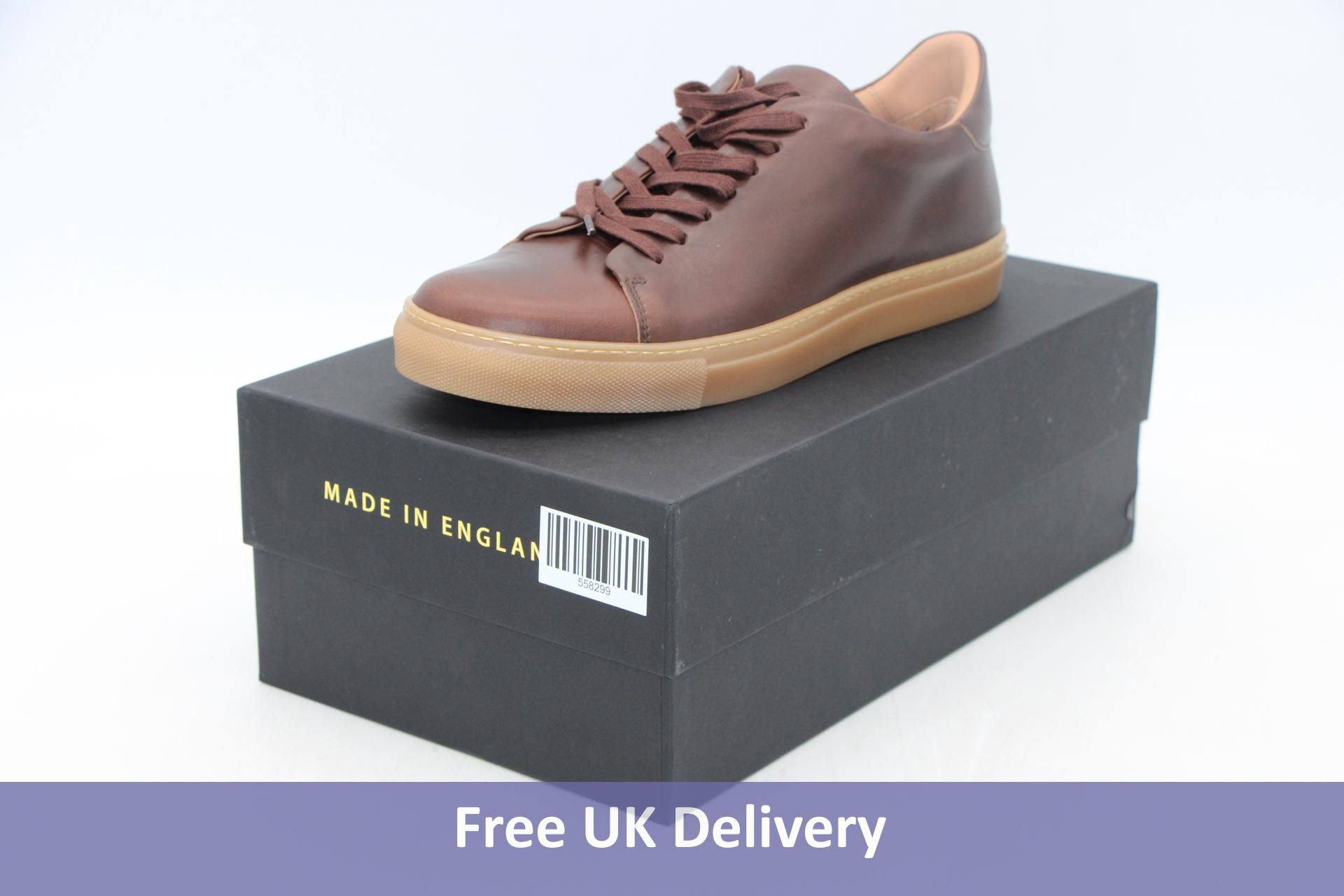 Goral Leather Trainers Mellor II, Brown, Size 11