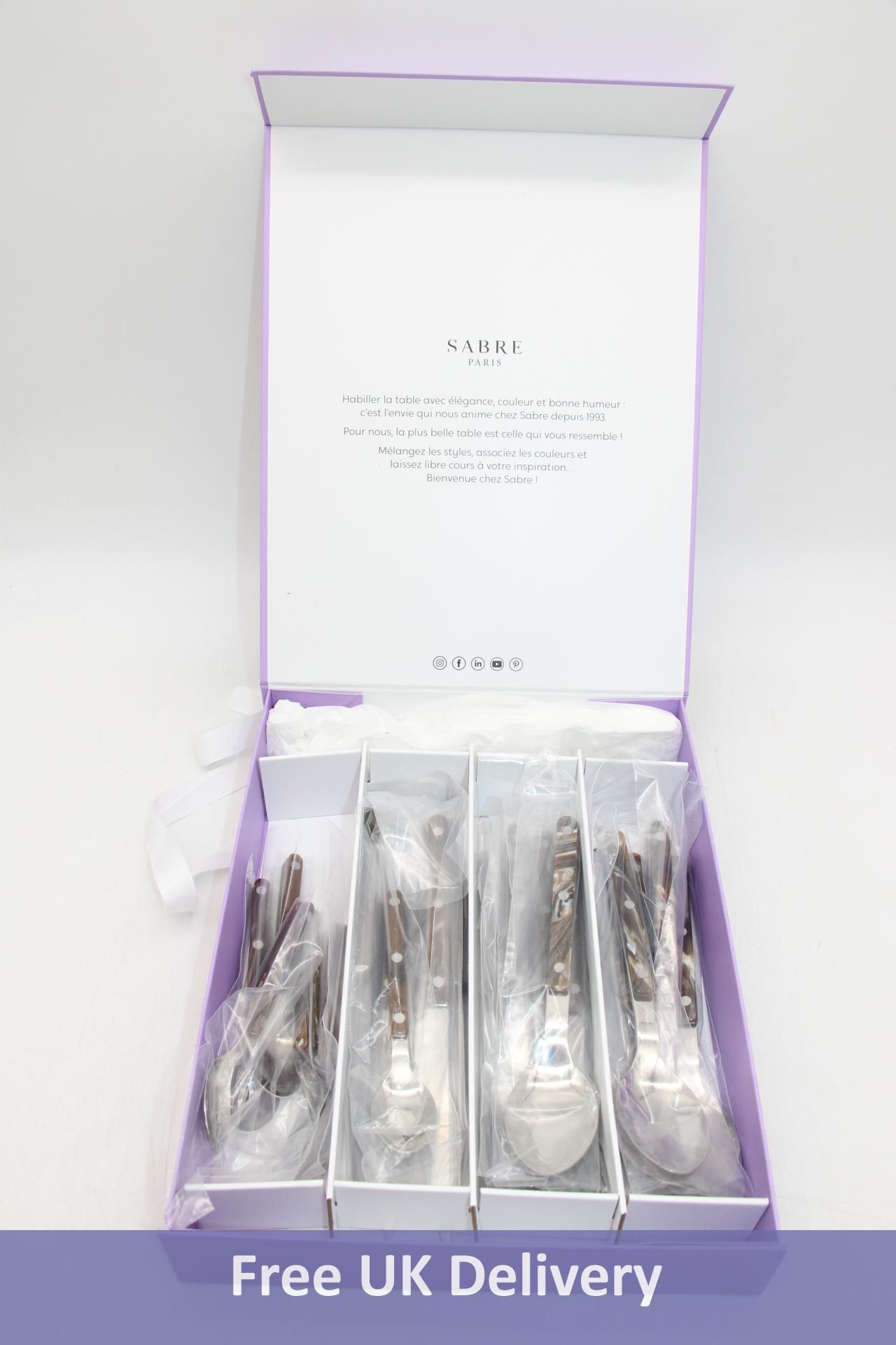 Sabre Twenty-four Piece Buffalo Bistrot Cutlery Set. OVER 18's ONLY