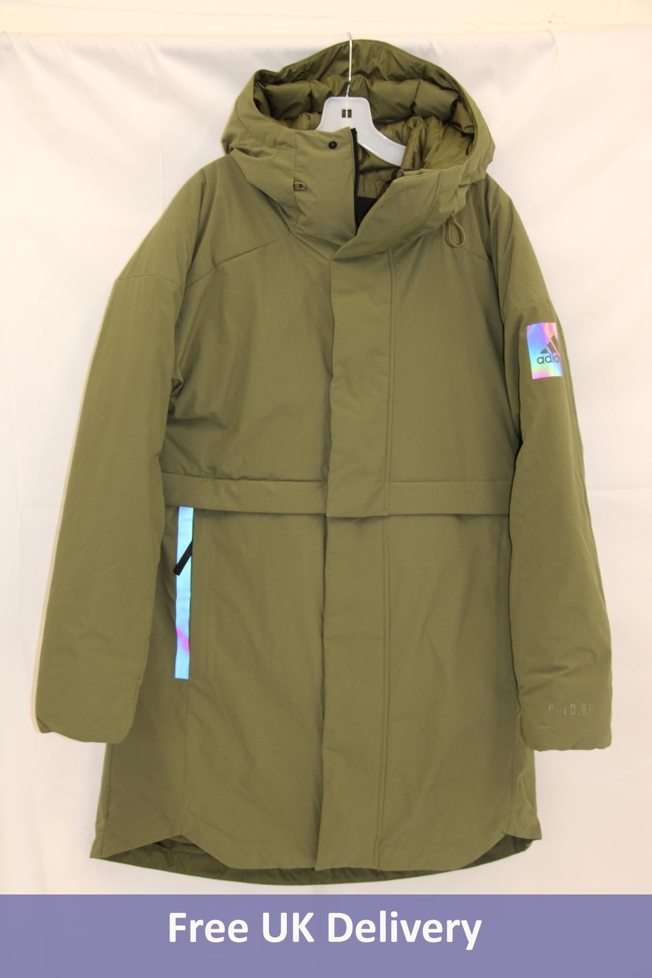 Adidas Myshelter Jacket, Khaki, UK Size M