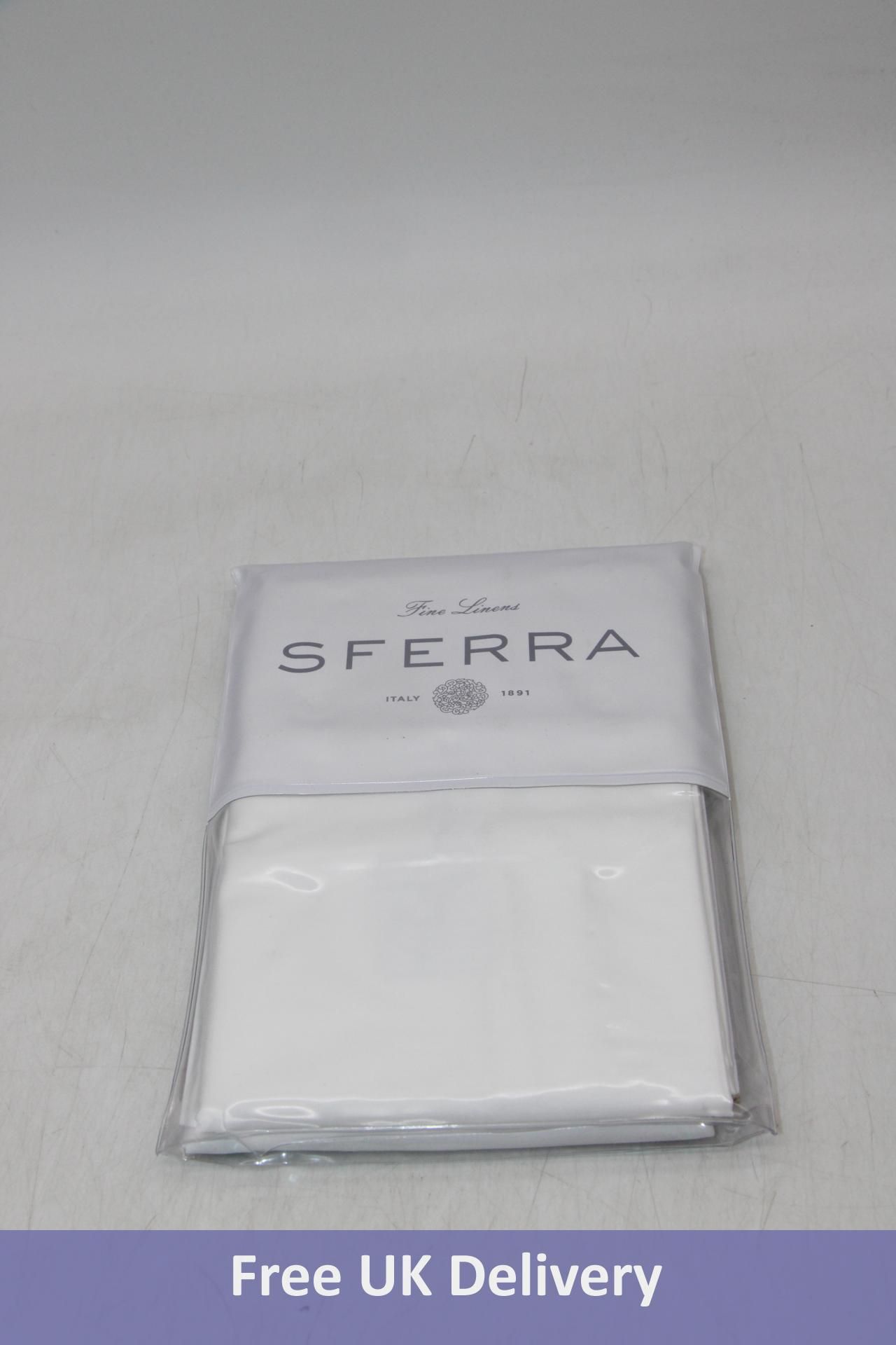Sferra 3200INTSDPC Fiona Bag Top Pillowcase Pair, White, Size 56x84cm