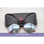 Ray-Ban Ferrari Scuderia Sunglasses, Silver/Red