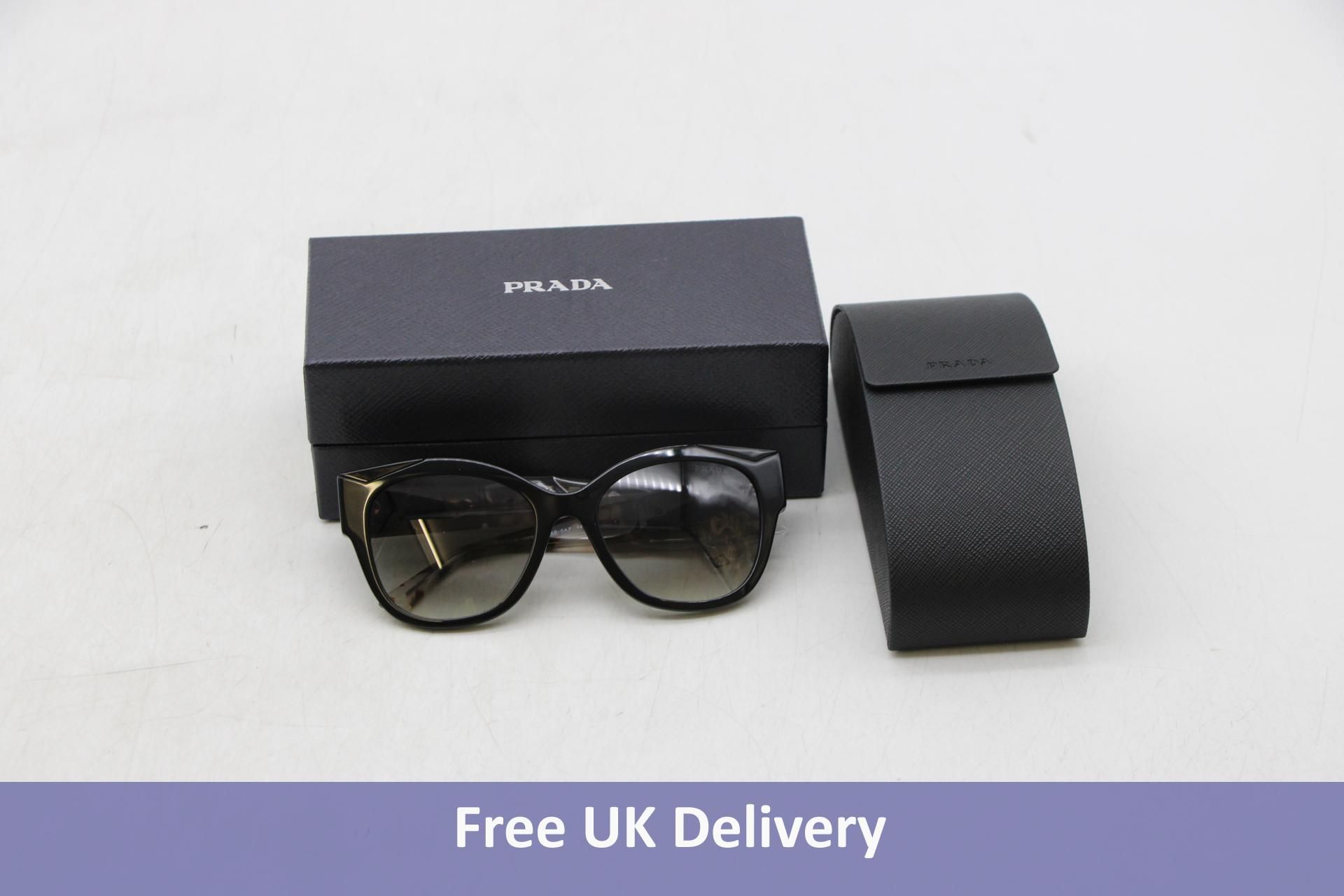 Prada PR 02WS Women's Sunglasses, Frames Black/Lens Gradient Grey