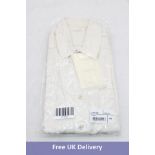 Our Legacy Long Sleeved Classic Shirt, White Silk, Size 50
