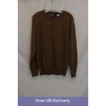 Polo Ralph Lauren Long-Sleeve Wool Sweater, Brown, Size Large