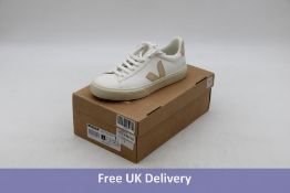 Veja Campo Chromefree Leather Women's Trainers, White Almond, UK 5