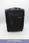 Samsonite D-Lite Suitcase, Black, Size 55/20. Box damaged