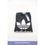 Three Adidas Trefoil Crewneck Jumpers, Black, Size L