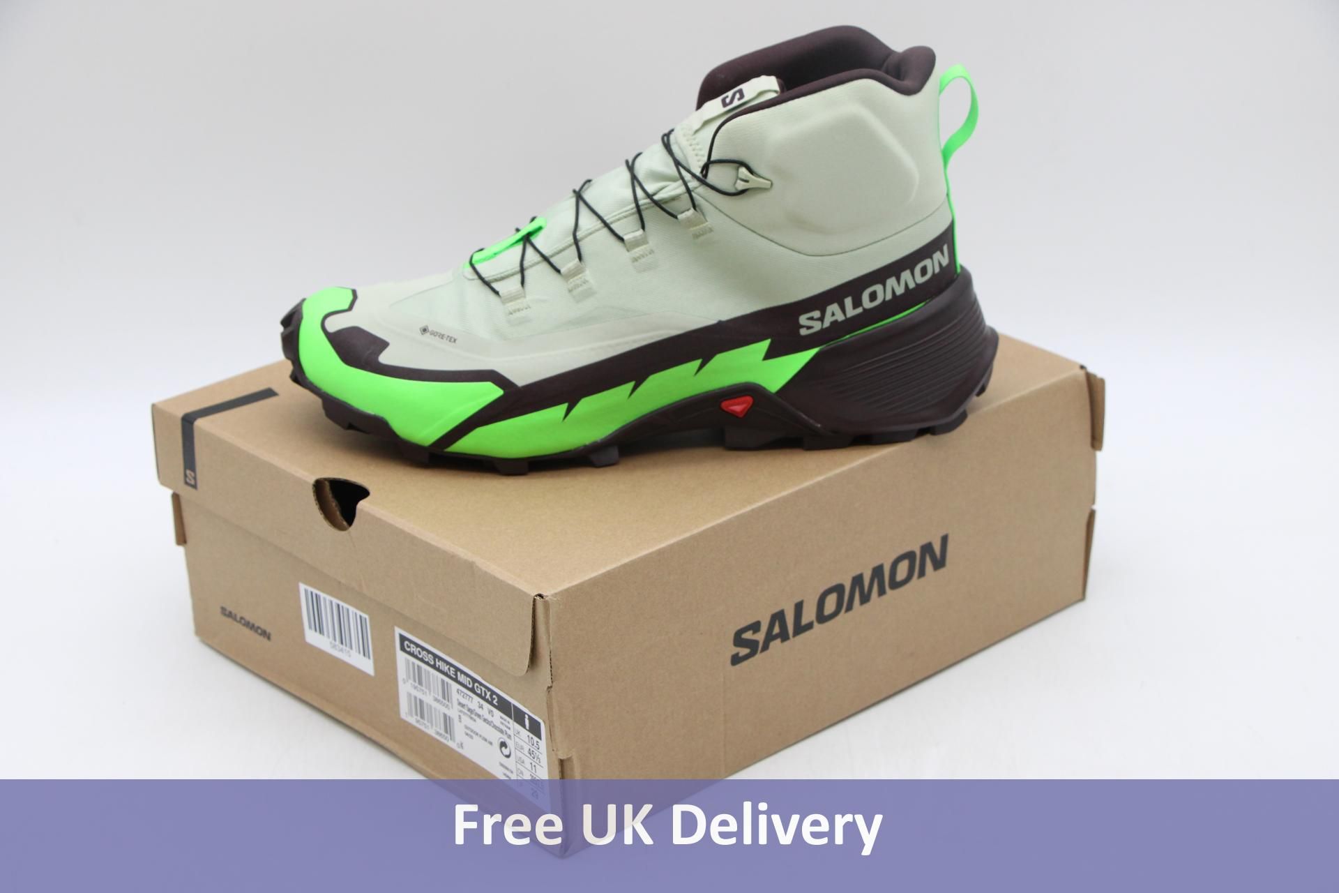 Salomon Cross Hike Mid GTX 2 Boots, Green/Black, UK 10.5