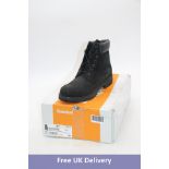 Timberland Men's 6 Inch Boots, Black, UK 10. Box damaged