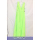 Ml Monique Lhuilier Draped Maxi Dress, Lime Green, Size 6