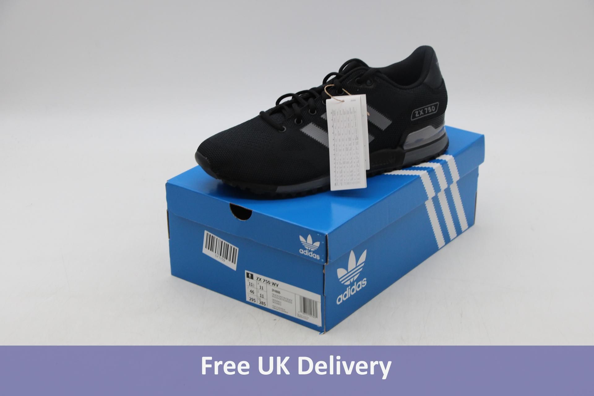 Adidas ZX 750 WV Trainers, Black, UK 11