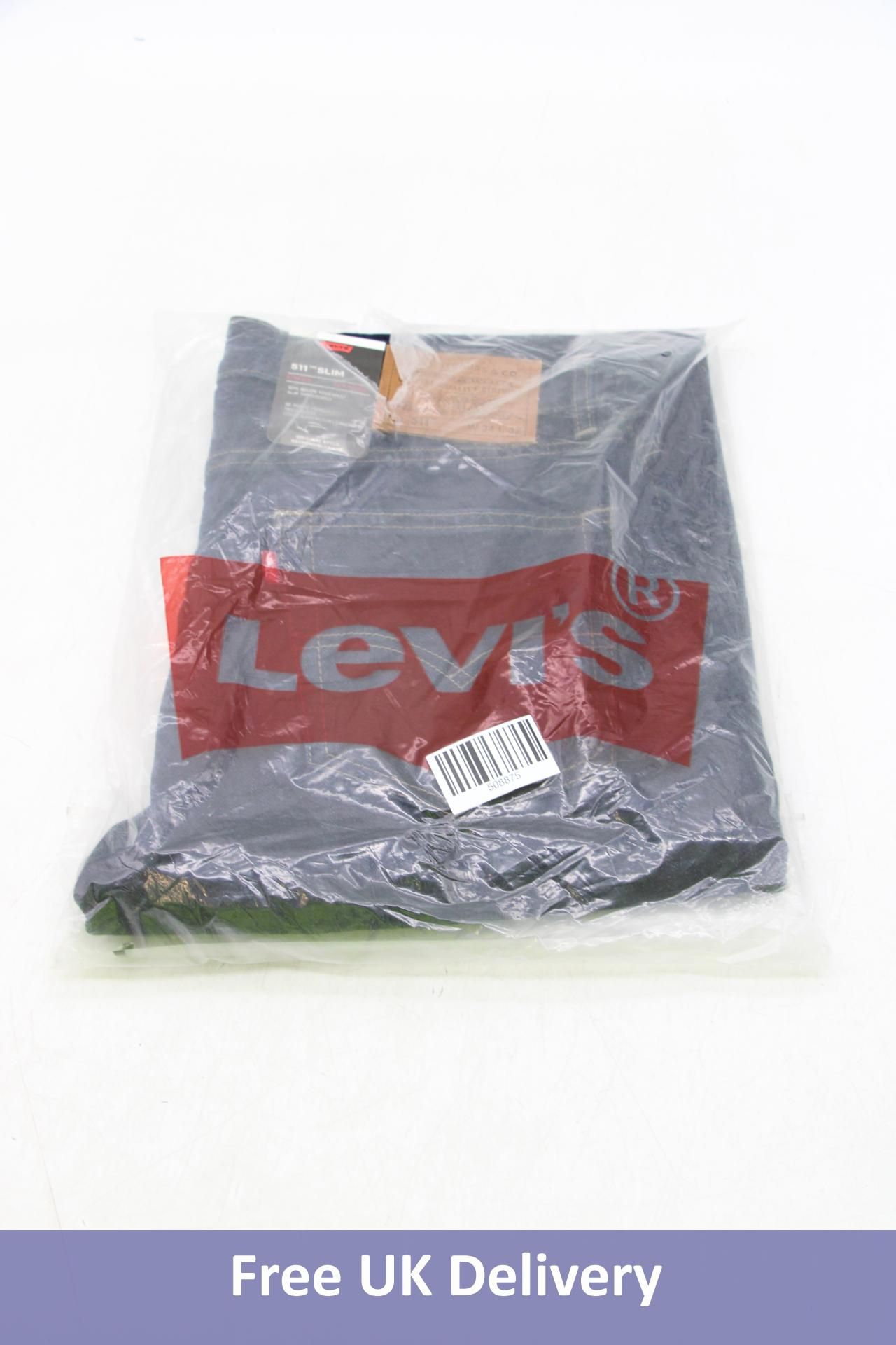 Levi 511 Slim Stretch Jeans, Dark Blue, W32/L32