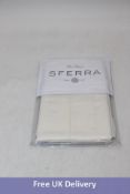 Sferra 3200HCNSM Fiona Square Pillowcase Sham, Ivory, Size 65x65cm Single