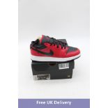 Air Jordan 1 Low GS Trainers, Red, Size 5.5