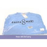 Costa Mani Anna Blouse, Cobalt, Size XL