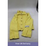 Patou Cropped Shirt Jacket, Yellow, 36