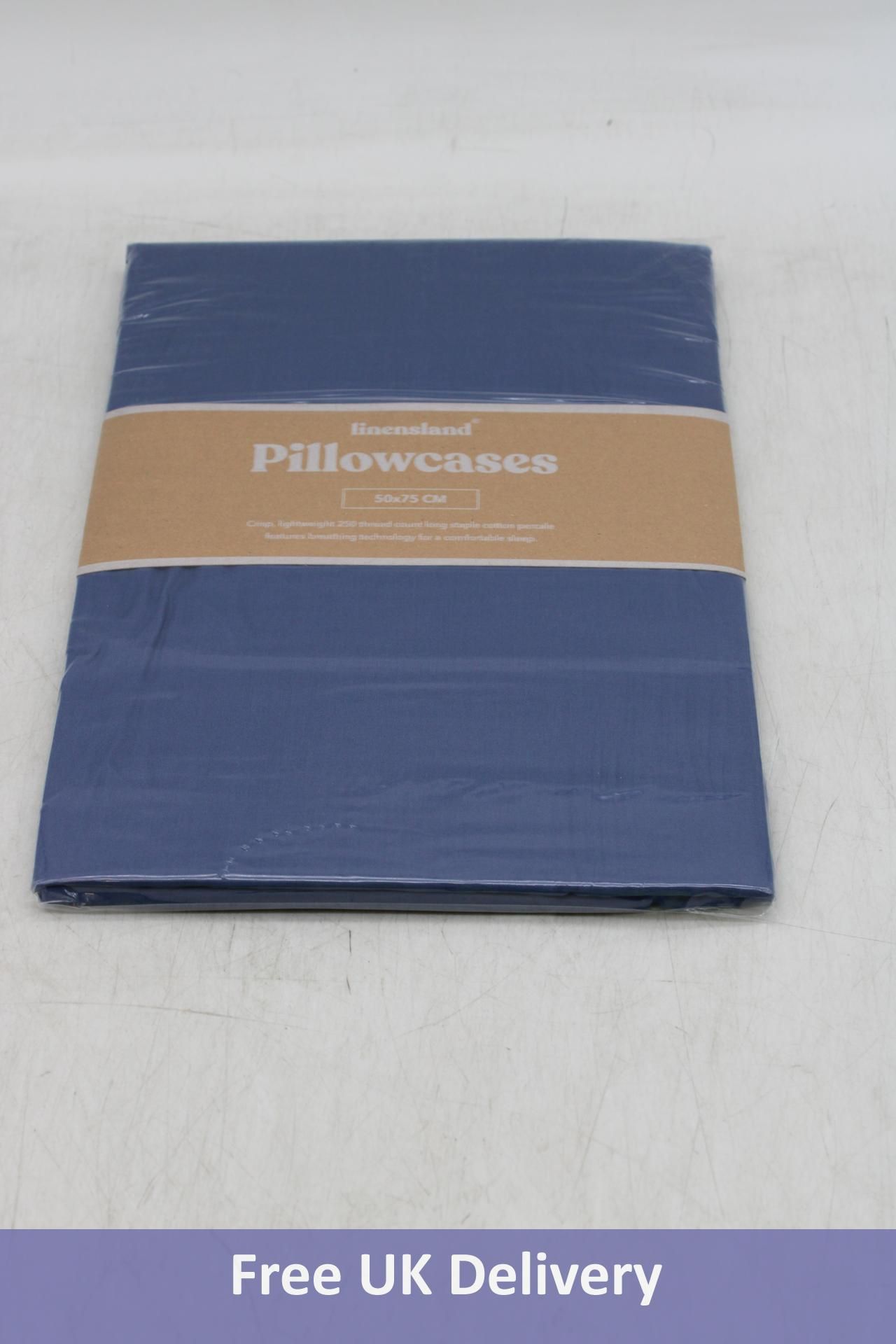 Twenty-five packs of Linensland Pillowcase, Navy, 50 x 75 cm, 4 per pack - Image 4 of 5