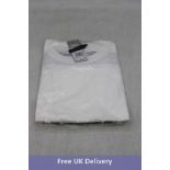 Four Adidas Women's FI 3 Stripes T-Shirts, White/Black, UK M