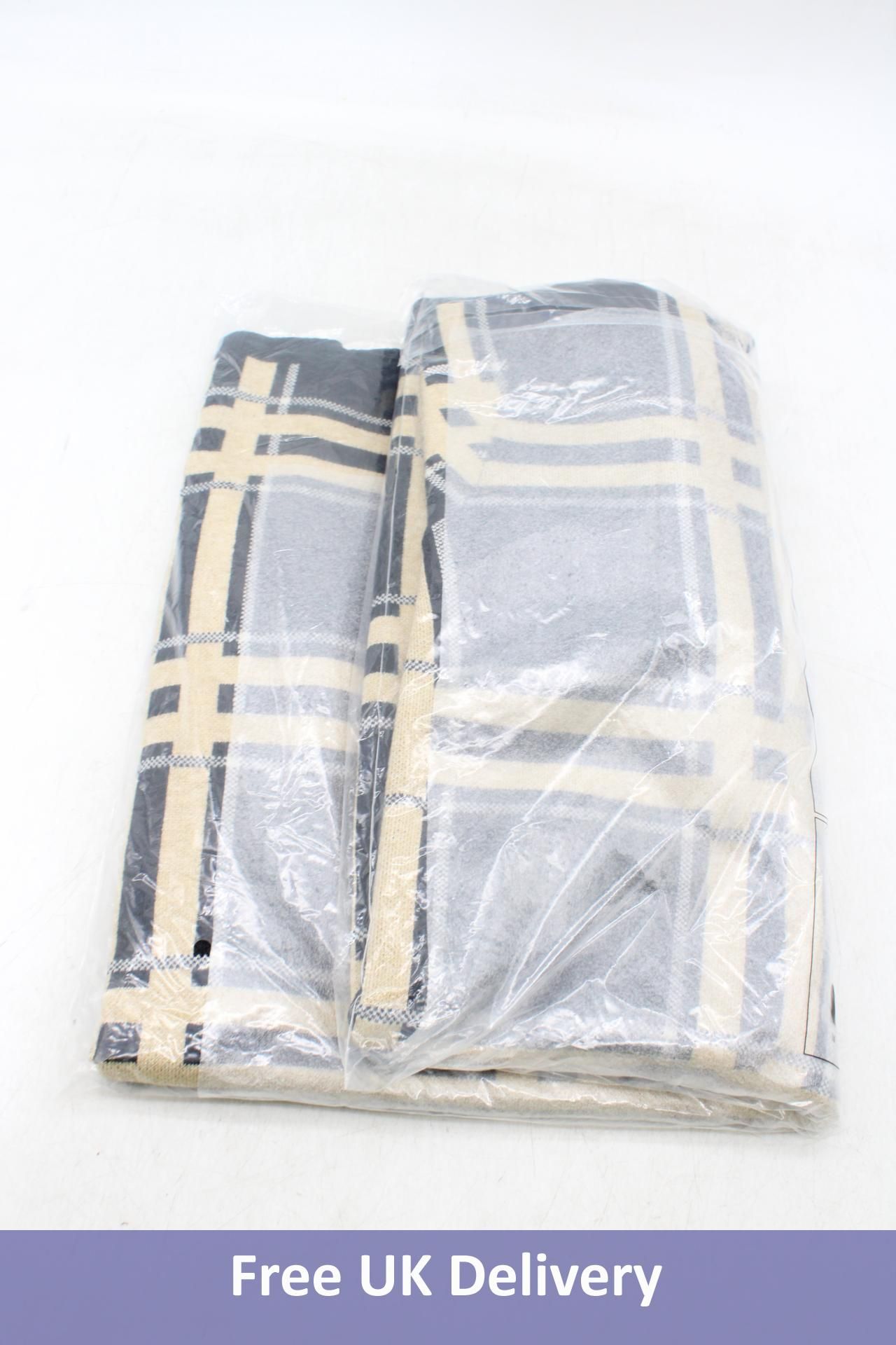 Yest Checked Pattern Cardigan, Black/Multi-Colour, UK Size 10