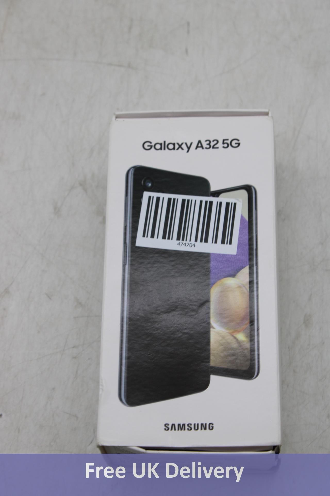 Samsung Galaxy A32 5G, Dual SIM, 64GB, Awesome Black, SM-A326B/DS. New. Box damaged. Checkmend clear