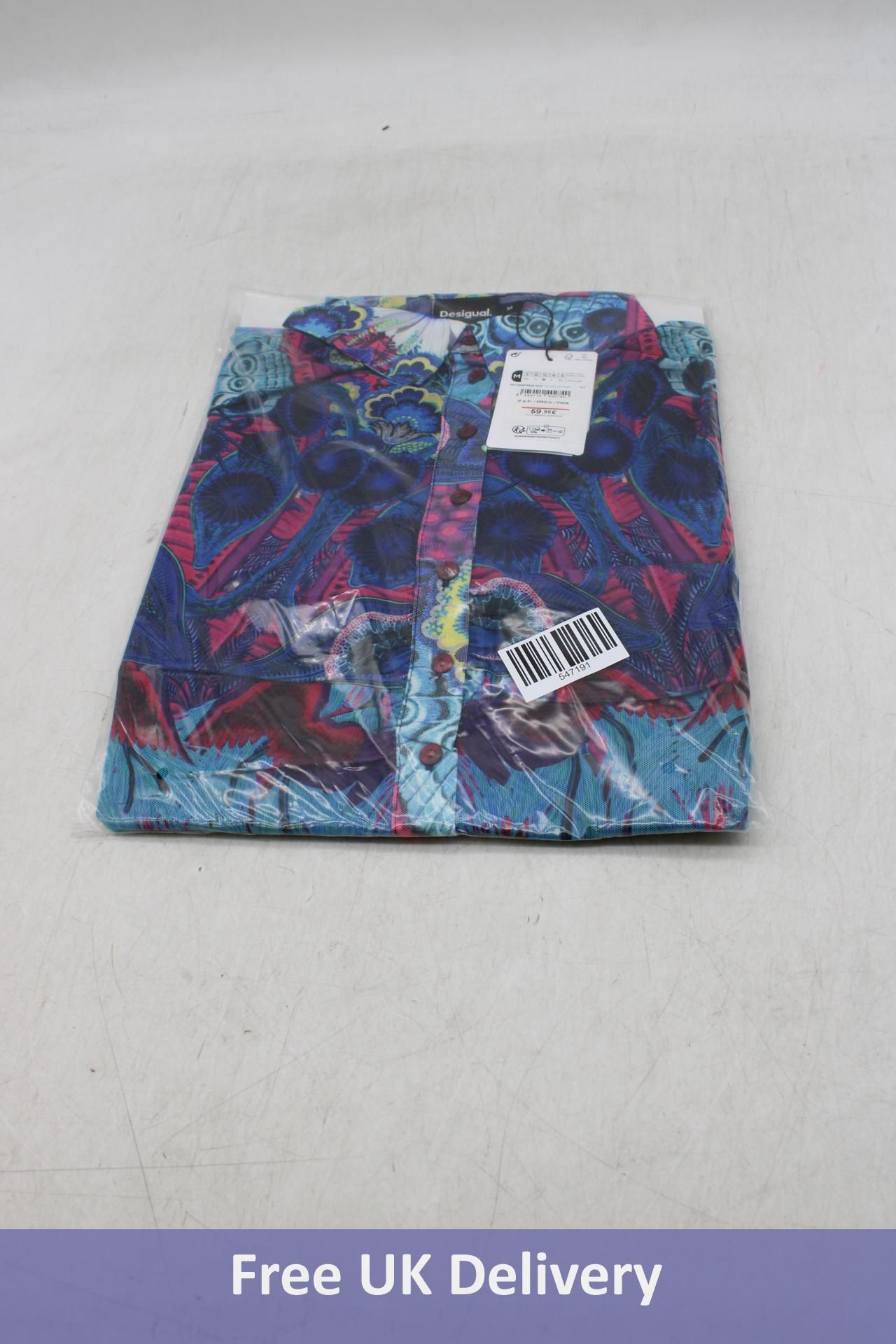 Desigual Fantasy Printed Slim Shirt, Multi, Size L