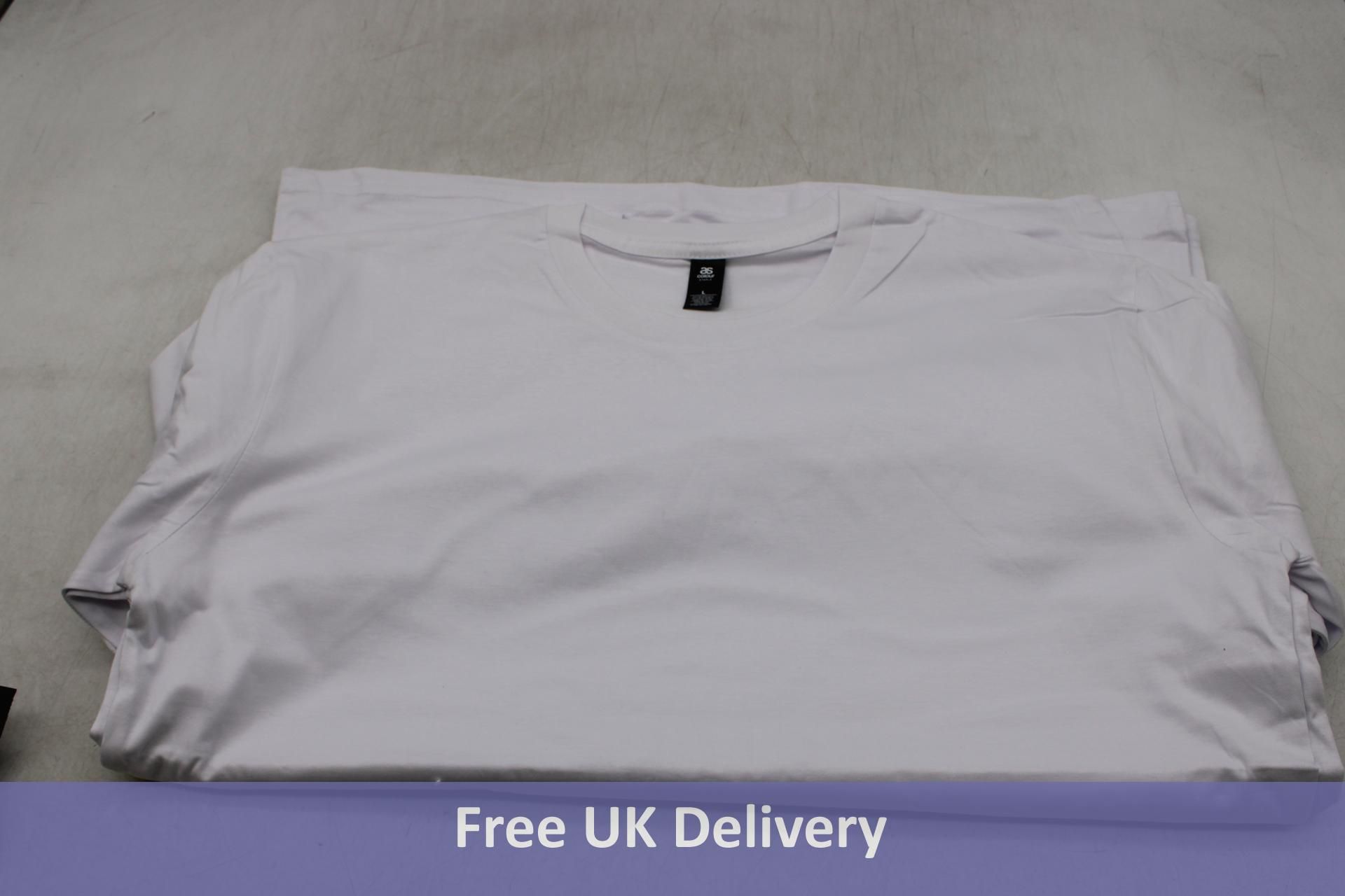 Six AS Colour Men's Staple T-Shirt, White, Large