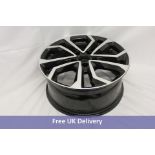 Dezent Alloy TA Dark Black Polished, 17 Inch. Slightly Scuffed