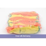 Ten packs of Enduro Safe Gloves, Yellow Orange, SC00070, 10/XL, 12 pairs Per Pack