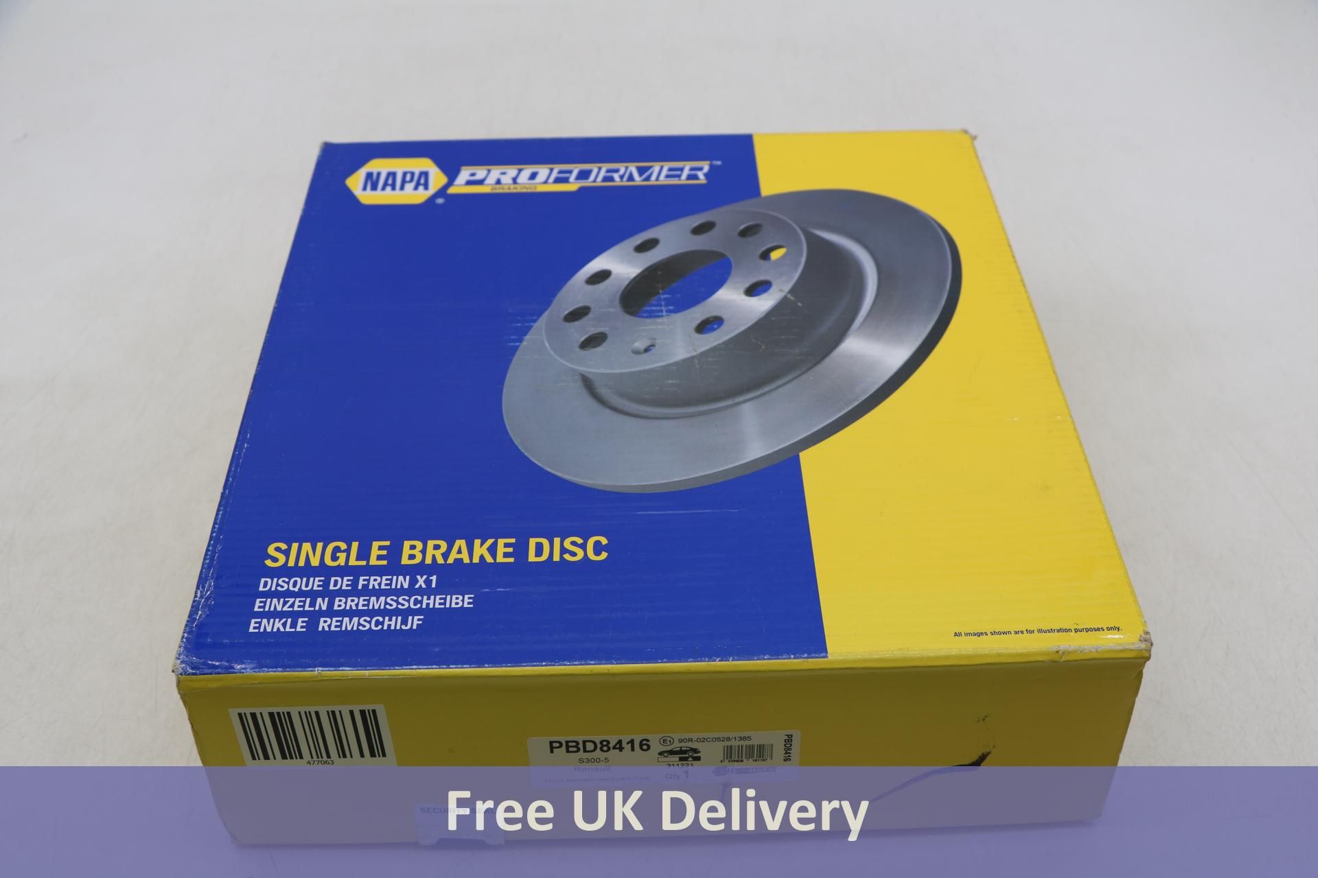 Napa Single Brake Disc PBD8416, S300-5 Renault. Box damaged