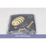 Fifteen Bumble Bee Babies Crinkle Soft Fabric Sensory Book, Black/Yellow, Age 0-12 Months