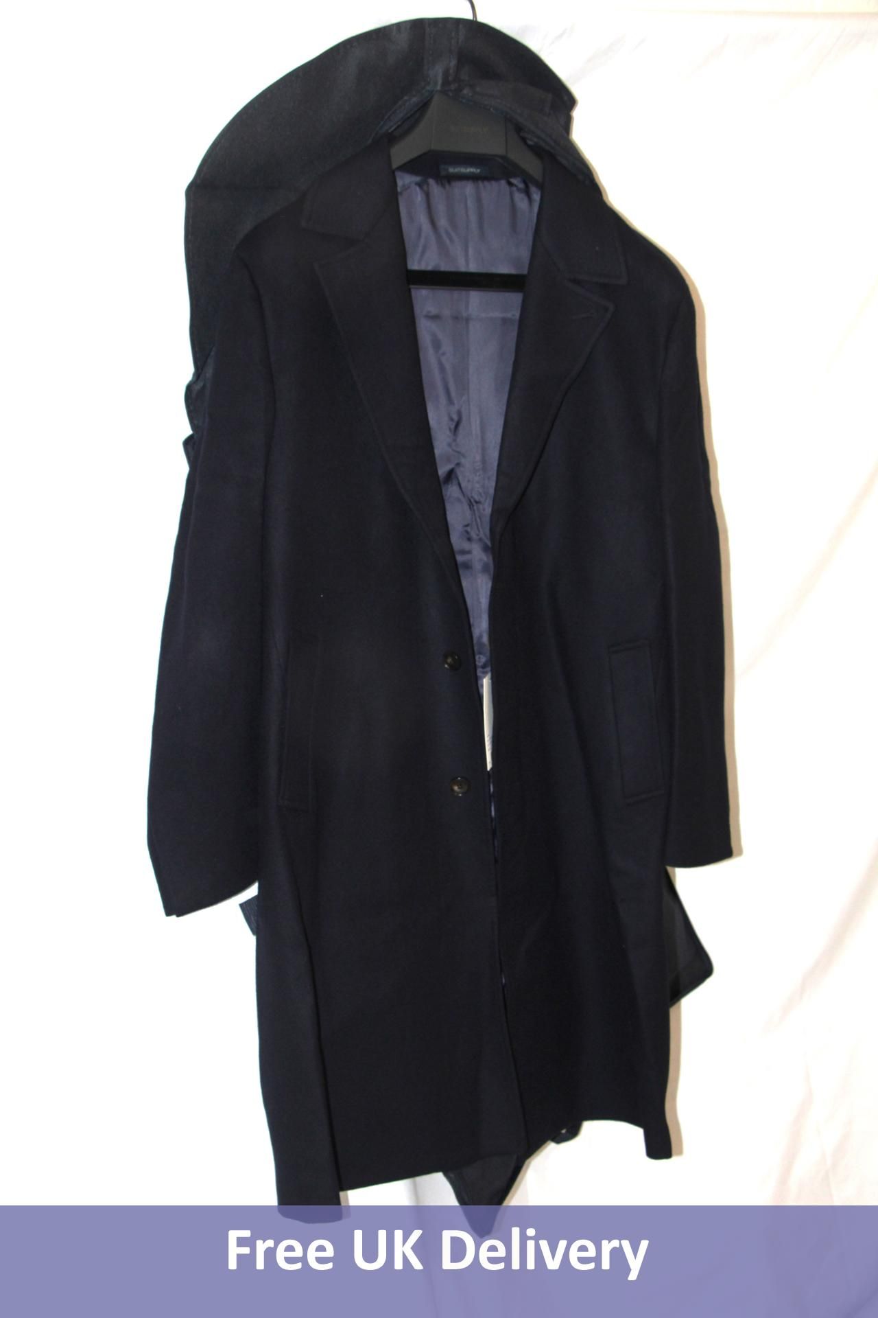 Suitsupply Overcoat, Navy, UK 40. Box damaged