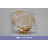 Ten Packs of Swimart Silicon Bathing Caps, 25pcs Each, Pearly Gold, Senior Size