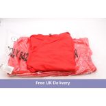 One-hundred Roly Plain Short Sleeved T-Shirts to include 10x Size S, 20x Size M, 50x Size L, 20x Siz