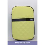 Flex Vega Medium Checked Suitcase, Yellow, 25.5″ x 17″ x 11.6″. Used