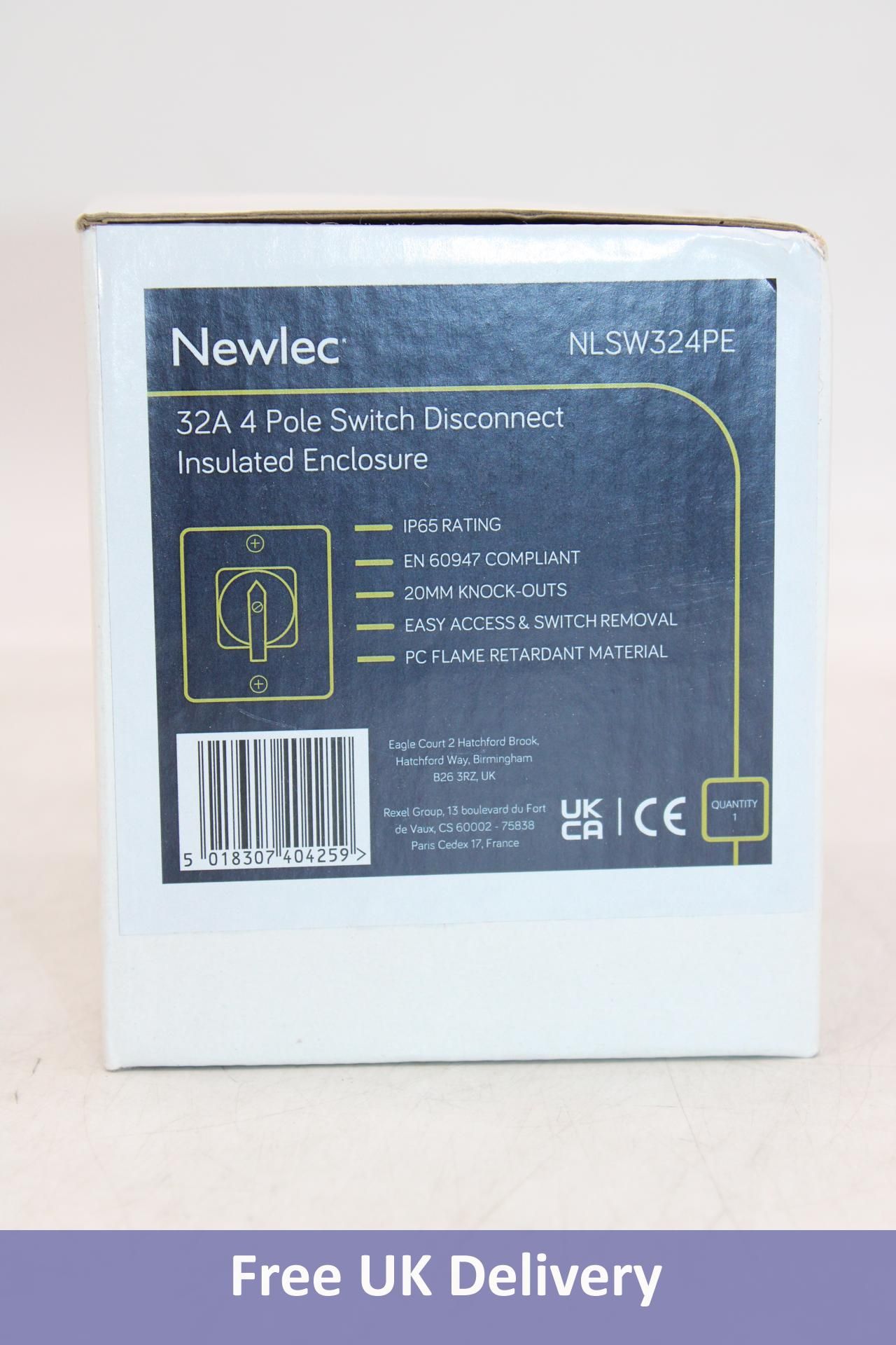 Thirty Newlec NLSW324PE 32A 4 Pole Switch Disconnect Insulated Enclosures