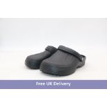 Seven pairs Lakeland Active Allonby Clogs, Black, UK 9