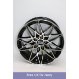 MAM 18 inches Alloy Wheel ET45 B2, mattschwarz Front poliert