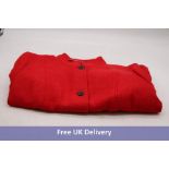 Talbots Plus Women's Wool Jacket, Red Pop, Size 24w