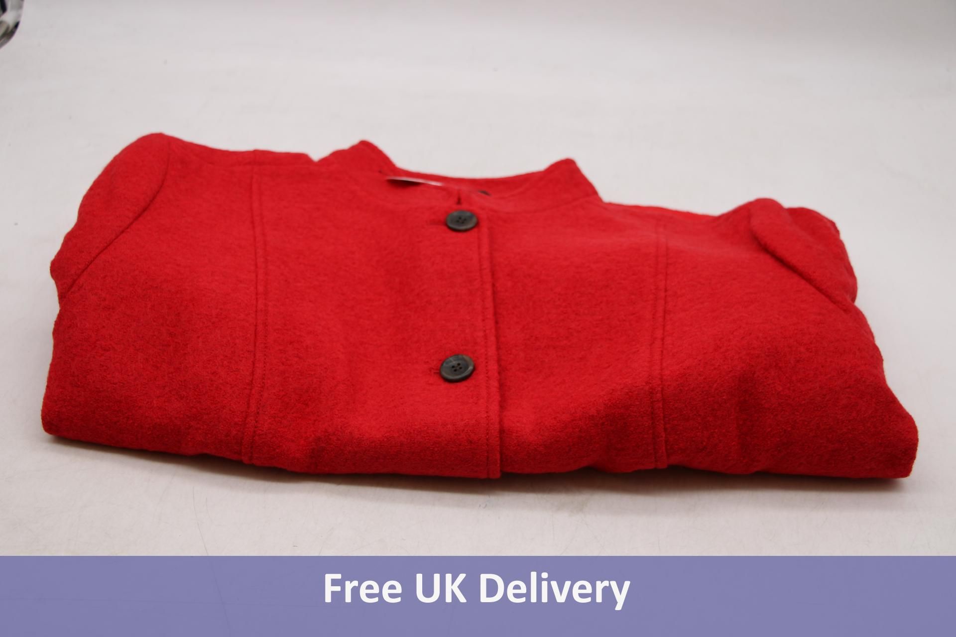 Talbots Plus Women's Wool Jacket, Red Pop, Size 24w