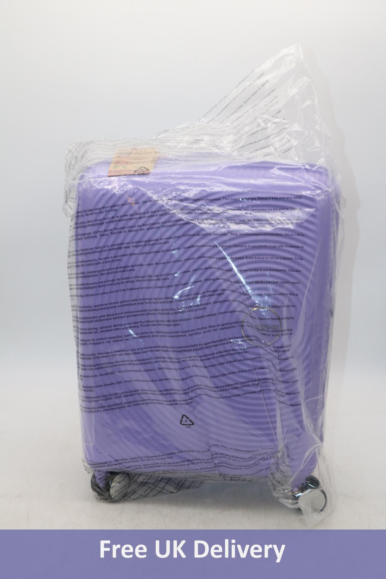 American Tourister SoundBox Cabin Luggage, Lavender, Size 55cm, 88472