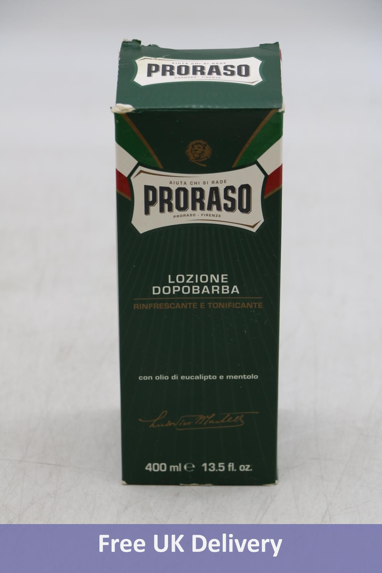 Proraso Refreshing & Toning After Shave Lotion, Green, 400ml