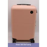 Monos Wheeled Carry-On Suitcase, Light Pink, 22" x 14" x 9"