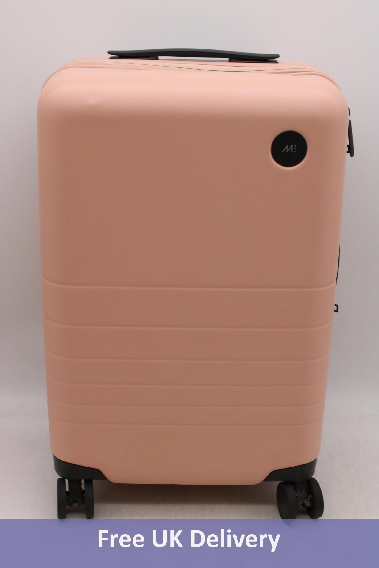 Monos Wheeled Carry-On Suitcase, Light Pink, 22" x 14" x 9"