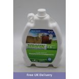 Five Zerofen Roundworm and Lungworm Controll Fluid, 2.5L, Expiry 07/25