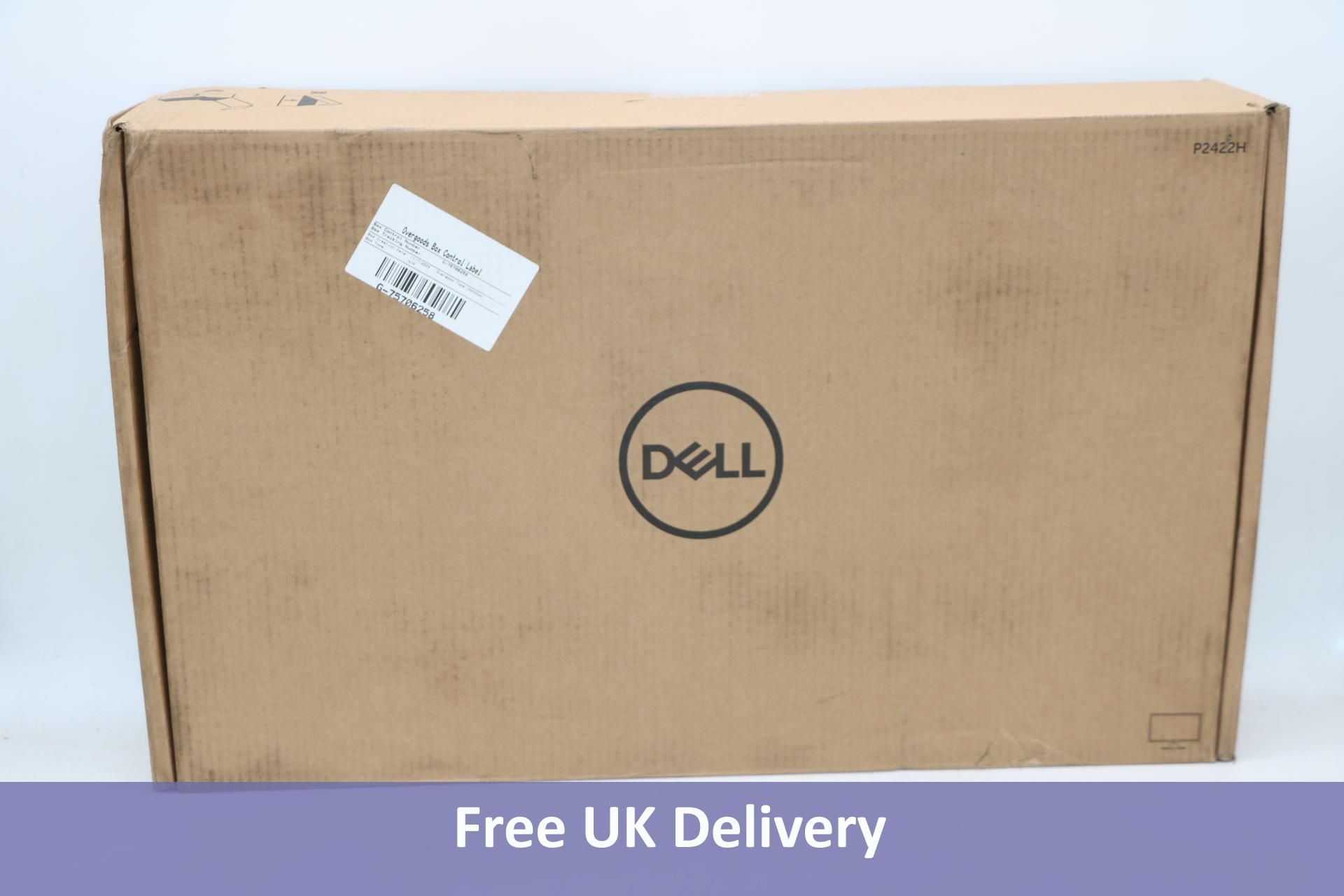 Dell P2422H Monitor, 23.8", IPS Full HD, Black & Silver. Box damaged