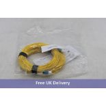 Ten 88-metre Fibre Optic Cables, Yellow